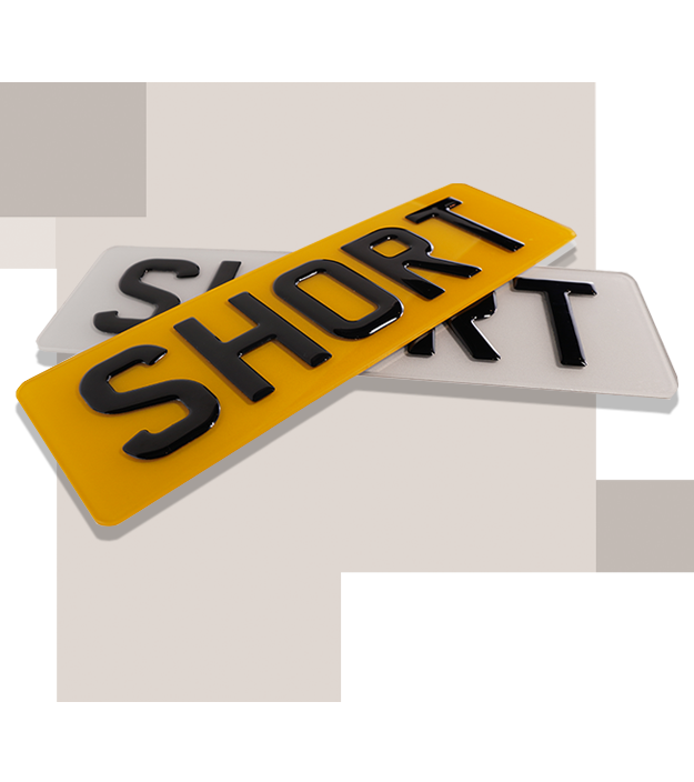 legal number 3d plate image