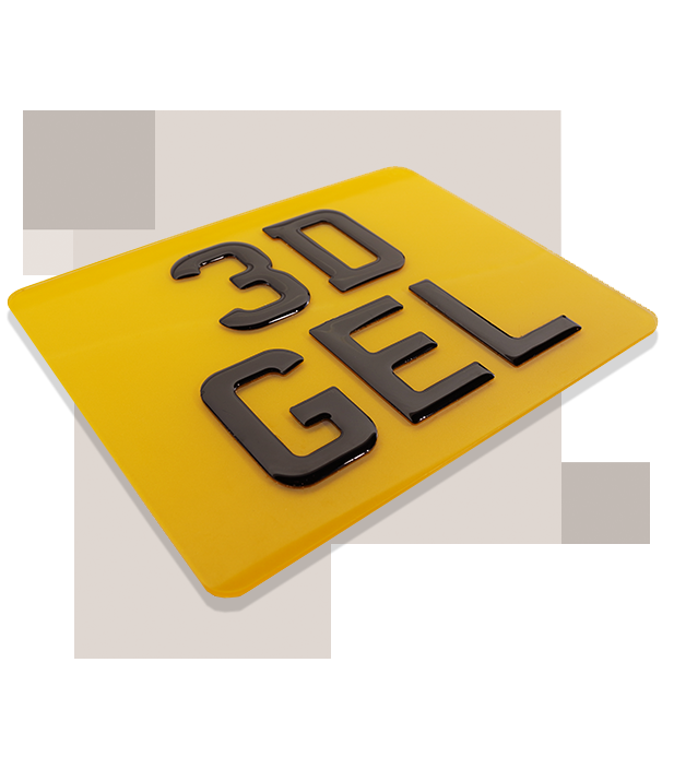 legal number 3d plate image
