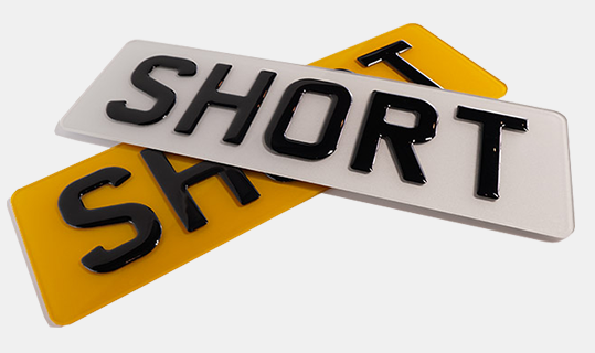 Short Number Plates